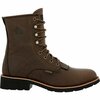 Rocky MonoCrepe 8in Steel Toe Western Boot, CHOCOLATE, W, Size 9.5 RKW0437